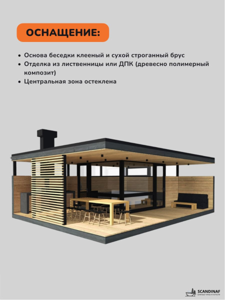 Беседка, навес для мангала, навес для дачи, навес беседки 6x8м