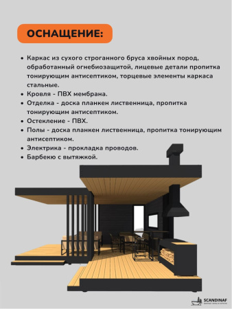 Угловая беседка, навес для мангала, навес для дачи, навес беседки 6x7м