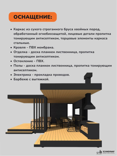 Угловая беседка, навес для мангала, навес для дачи, навес беседки 6x7м
